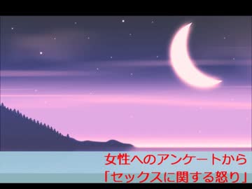 合成音声による朗読９　女性へのアンケート1「セックスに関する怒り」