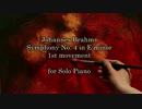 ブラームス：交響曲第４番 第１楽章（ピアノソロ編曲版）を入力してみた