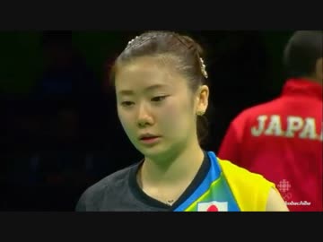 卓球 福原愛 最終ゲーム 女子団体 準決勝 リオオリンピック(2016.8.15)