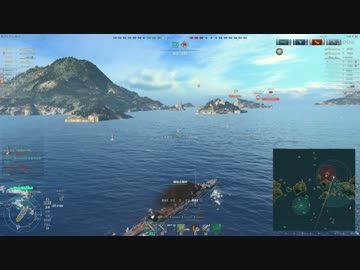 【WoWS】1.5GB投稿 画質テストその2 720p （ゲーム動画: World of Warships）
