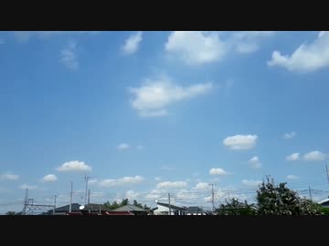 【2016/8/25撮影】タイムラプス雲