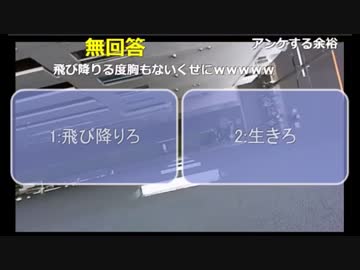 【野田草履】飛び降り自穀 アンケート実施