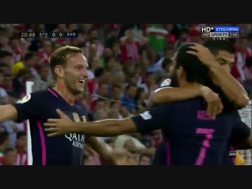 【リーガBBVA第2節】バルセロナvsアスレティック・ビルバオ ハイライト