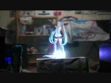 ミクさんの誕生日に３次元に呼び出してみた