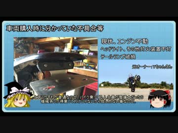 【ゆっくり】またまた独身貴族がバイク弄るってよ Part1 【？？？】