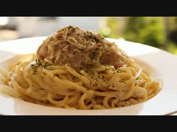 ふぶきが作るツナクリームパスタ