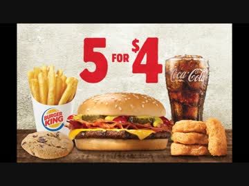 アメリカの食卓 596 バーキンの"5for4$"を食す！【バーガー週間4】