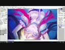 【SAI】厚塗りメイキング【投コメ解説付き】