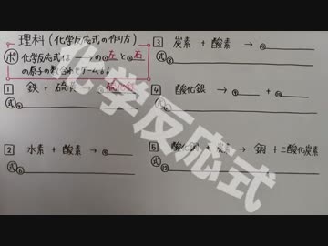 化学反応式の作り方