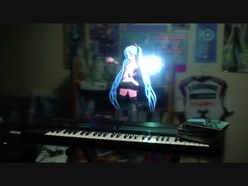 YAMAHA DX7の上でミクさんを召喚してみたよ