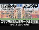 【スマブラWiiU】同志社vs近畿大学スマサー対抗戦(ストック引継ぎ/5on5) Part1