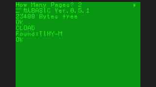 PC-6001用互換BASIC で Tinyみずいろ