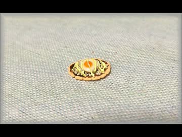 【紙粘土　玉子せんべいの作り方】