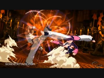 一分間の乱闘 - キムvs ジュリ [KOFvsSF]