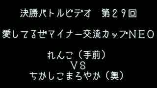 第２９回　愛してるぜマイナー交流カップＮＥＯ　決勝バトルビデオ