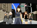 【アイマス】縞々な5人で、チャンバラジョニー【MMD】