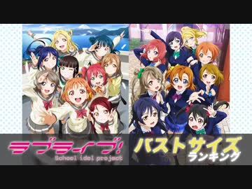 ラブライブ バストサイズランキング ニコニコ動画