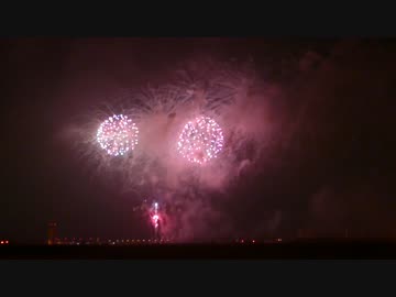 横田基地日米友好祭 2016での打ち上げ花火