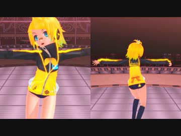 【DIVA X】リンちゃんを前後から『脳内革命ガール』