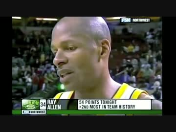 【NBA】レイアレンのキャリアハイゲームを振り返る