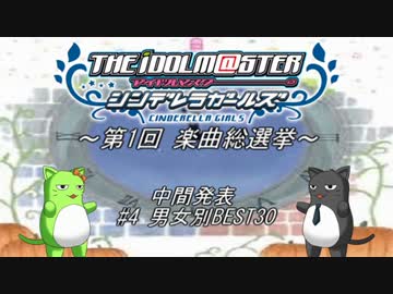 ～第1回 デレマス楽曲総選挙～ 中間発表 #4 男女別BEST30