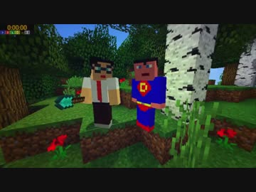 【Minecraft】三人称ガチンコレース 30分ダイヤ編【ドンピシャ】1/2