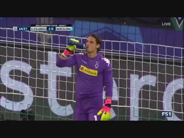 【16/17CL】バルセロナvsボルシアMG ハイライト