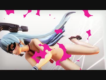 【MMD艦これ】全裸に見える叢雲マスクでPiNK_CAT【水玉コラ】