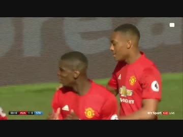 【EPL第7節】マンチェスター・ユナイテッドvsストーク ハイライト