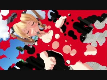 【MMD】水着プリンツが全裸に見えるイージーデンス【水玉コラ】