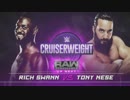 【WWE】トニー・ニースvsリッチ・スワン【RAW】