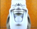 ナスっちが左右対称で勇気づけてくれる。
