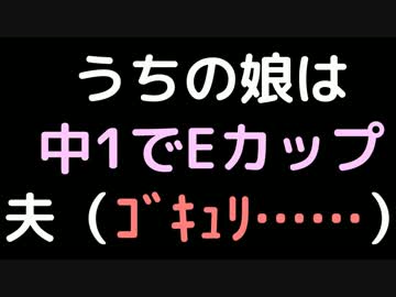 うちの娘は中1でEカップ 　　夫（ｺﾞｷｭﾘ……）【2ch】