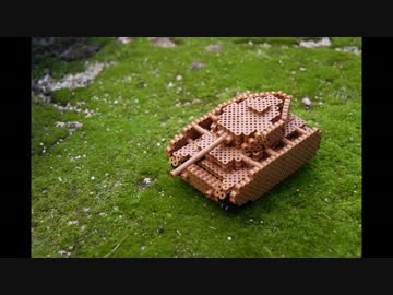 【ガルパン】　アイロンビーズでⅣ号戦車H型も作ってみた　【戦車】