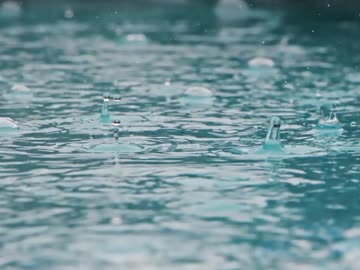 [自然音]傘に雨があたる音[音声のみ]