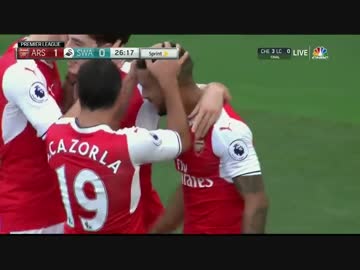 【EPL第8節】アーセナルvsスウォンジーハイライト