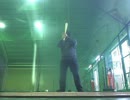 バッティングセンターでバッティング練習その11