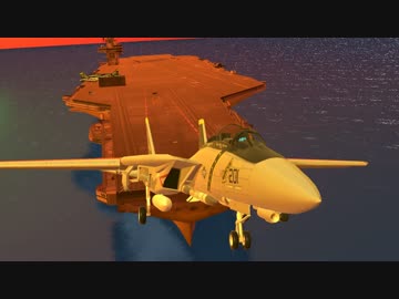 【MMD海軍】ミクちゃんが飛ぶだけ…