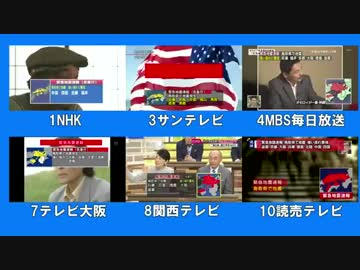 【鳥取地震】近畿テレビ各局の緊急地震速報 2016.10.21