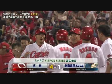 【ロングハイライト完全版】日本シリーズ第2戦　広島東洋 × 日本ハム