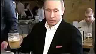 【プーチン大統領】生ビールを飲んで、「ピカチュー」とダンスを踊る www