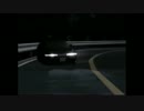 「頭文字D」中里のS13が壁ヒットとスピンして太陽膨張