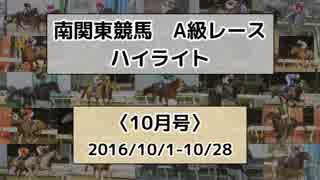 南関東競馬A級レースハイライト【2016年10月号】