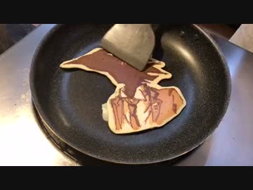 「被虐のノエル」のパンケーキアートを作ってみた