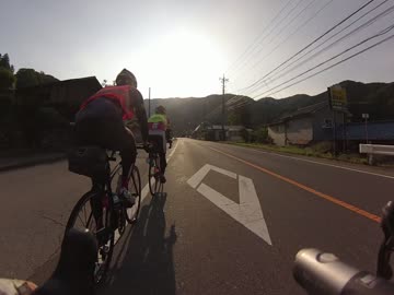 自転車で600km　2016BRM611西会津の山並みと日本海