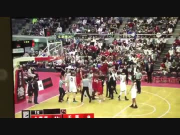 【伝説の乱闘】Bリーグ 千葉ジェッツ×アルバルク東京 11人退場シーン