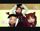 【進撃のMMD】吸血鬼兵長とねんどろ兵長＆エレンでPONPONPON