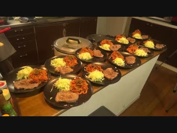 家庭用レンジで１３人前作る。その１８ 【トンテキ・ナポリタン】