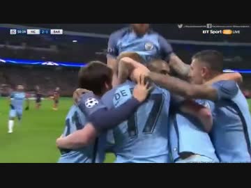 【フルハイライト版】マンチェスターシティ vs バルセロナ【CL16/17】