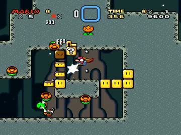 【TAS】スーパーマリオワールド　まおうクッパのたに　コース１